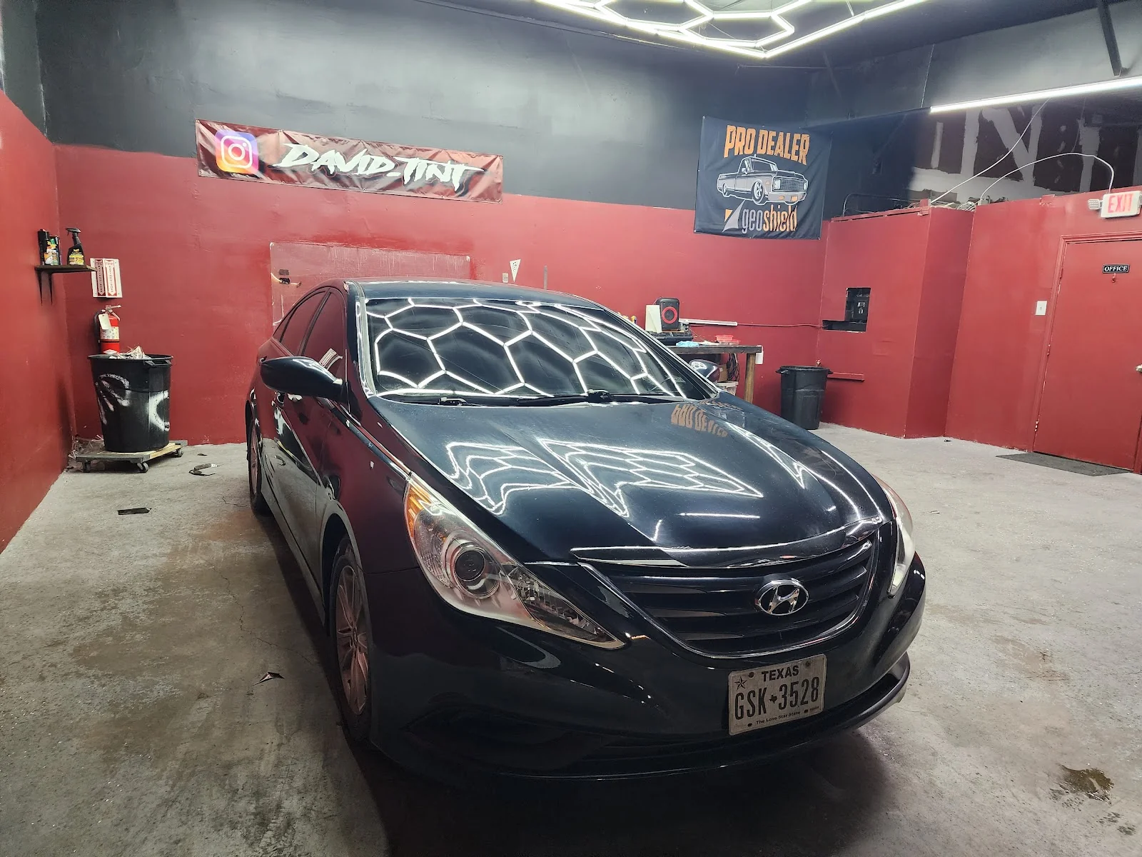 Tint install work at at David Tint